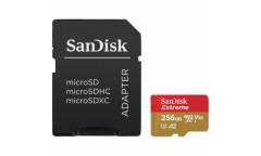 MicroSDXC флэш-накопитель 256GB Class 10 SanDisk U3 A2 V30 Extreme 160MB/s с адаптером