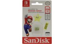 MicroSDXC флэш-накопитель 256GB SanDisk Class 10 UHS-I A1 C10 V30 U3 for Nintendo Switch 100MB/s