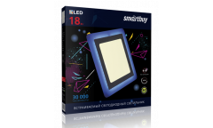 Встраиваемый (LED) светильник с подсветкой DLB-Square Smartbuy-18w/3000K+B/IP20 _квадрат