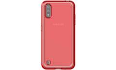 Чехол (клип-кейс) Samsung для Samsung Galaxy M01 araree M cover красный  (GP-FPM015KDARR)