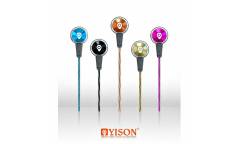 Наушники Yison EX210 внутриканальные с микрофоном оранжевые
