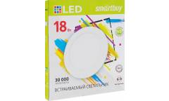 Встраиваемый (LED) светильник DL Smartbuy-18w/4000K/IP20 _220х10мм (врезн.отв.205мм)