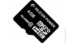 Карта памяти Silicon Power MicroSDHC 4GB Class 10