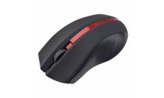 mouse Perfeo Wireless "VERTEX", 3 кн, DPI 1000, USB, чёрн/красн