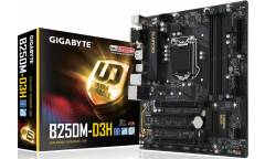 Материнская плата Gigabyte GA-B250M-D3H Soc-1151 Intel B250 4xDDR4 mATX AC`97 8ch(7.1) GbLAN+VGA+DVI+HDMI+DP