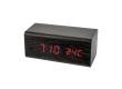 LED часы-будильник Perfeo "Block", чёрный/красная (PF-S718T) время, температуратура