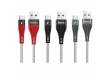 Кабель USB Hoco U32 Unswerving steel braided Type-C Charging Cable Black&Red