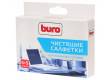 Чистящие салфетки BURO BU-W/D 5+5шт для любых экранов и оптики в индивидуальной уп (плохая упаковка)