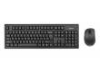 Комплект клавиатуара+мышь A4 7100N клав:черный мышь:черный USB беспроводная