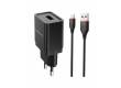 CЗУ Borofone BA19A Nimble single port charger set + Micro Black