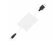 Кабель USB Hoco X21 Silicon Charning Cable Type C Black/White