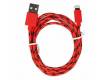 Кабель USB Smartbuy Apple 8 pin нейлон, 1 м, красный