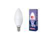Лампа светодиодная Uniel Norma LED-C37-7W/DW/E14/FR/NR 4000K свеча