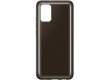 Оригинальный чехол (клип-кейс) для Samsung Galaxy A02s  clear cover черный  (EF-QA025TBEGRU)