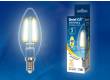 Светодиодная (LED) Лампа FIL (прозр. - ДИММЕР) Uniel LED-C35-5W/WW/E14/CL/DIM