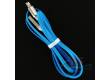Кабель USB Zinc Alloy 2 в 1 (micro USB + iPhone 6/6 Plus) 1m, blue