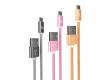 Кабель USB Hoco X2 knitted Micro USB Charging cable Rose Gold