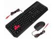 Клавиатура + мышь A4Tech Bloody Q1100 (Q100+S2) клав:черный/красный мышь:черный/красный USB Multimedia