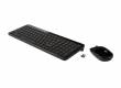 Клавиатура + мышь HP C6020 клав:черный мышь:черный USB беспроводная slim Multimedia