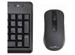 Клавиатура + мышь Оклик 270M клав:черный мышь:черный USB беспроводная