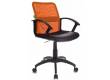 Кресло Бюрократ CH-590/OR/BLACK спинка сетка оранжевый сиденье черный искусственная кожа