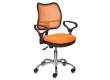 Кресло Бюрократ CH-799SL/OR/TW-96-1 спинка сетка оранжевый сиденье оранжевый TW-96-1 крестовина хром