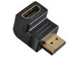 Переходник HDMI (а-f) - HDMI (a-m) Perfeo угловой (пакет)