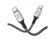 Кабель USB Hoco X66 Howdy 60W charging data cable Type-C to Type-C (серый)