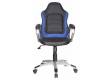 Кресло руководителя Бюрократ CH-825S/Black+Bl вставки синий сиденье черный искусственная кожа (пластик серебро)