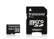 Карта памяти Transcend MicroSDHC 4GB Class 10+adapter