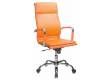Кресло руководителя Бюрократ CH-993/orange оранжевый искусственная кожа крестовина хром