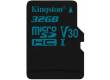 MicroSDHC флэш-накопитель 32GB Class 10 Kingston Canvas Go UHS-I U3 (90/45MB/s) + adapter