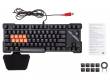 Клавиатура A4 Bloody B530 черный/красный USB Gamer LED (подставка для запястий)