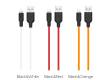 Кабель USB Hoco X21 Plus Silicone charging cable for Lightning (L=0.25M) black/red