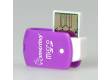 Картридер MicroSD Smartbuy фиолетовый (SBR-706-F)