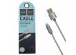 Кабель USB Hoco X2 knitted Lightning Charging cable (темный)