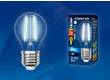 Светодиодная (LED) Лампа FIL (прозрачная) Uniel LED-G45-13W/4000K/E27/CL PLS02WH Sky шар прозр