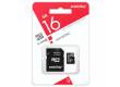 MicroSDHC флэш-накопитель 16GB Class 10 SmartBuy + adapter LE