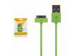 Кабель USB Smartbuy Apple 30-pin цветные 1,2 м, зеленый