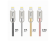 Кабель USB Hoco U8 Zinc alloy metal lightning Charging cable (1M) Золотистый