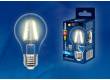 Светодиодная (LED) Лампа FIL (прозрачная) Uniel LED-A60-8W/NW/4000/E27/CL Sky стандарт 