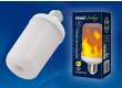 Лампа светодиодная Uniel LED-L60-6W/FLAME/E27/FR эффект пламени 