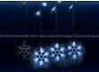Занавес светодиодный фигурный «Снежинки» ULD-E2706-100/DTA WHITE IP20 SNOWFALL