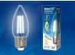 Светодиодная (LED) Лампа FIL (прозр. - ДИММЕР) Uniel LED-C35-5W/NW/E27/CL/DIM GLA01TR картон