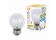 Лампа светодиодная Volpe COLOR LED-D45-1W/3000K/E27/CL/С PINEAPPLE шар форма ананас теплый прозр 