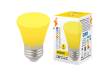 Лампа светодиодная Volpe COLOR LED-D45-1W/YELLOW/E27/FR/С BELL колокольчик желтый 