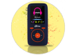 Портативный цифровой плеер Ritmix RF-4450 4Gb синий/оранжевый
