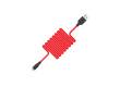 Кабель USB Hoco X21 Silicone Lightning charging cable Black/Red