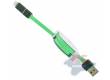 Кабель-рулетка USB Krutoff 2 в 1 (micro USB + iPhone 5/6) зеленый