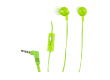Наушники Perfeo Moby внутриканальные c микрофоном зеленые	